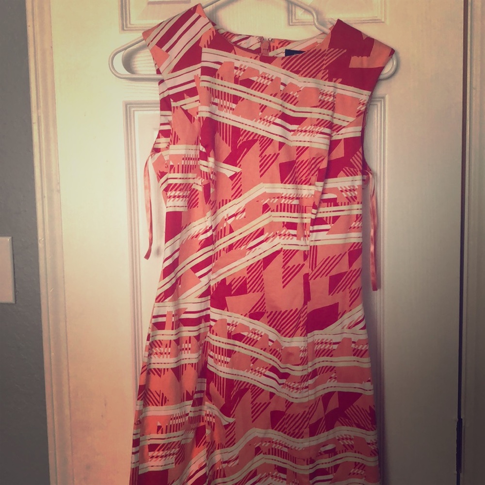 Barely used orange yellow cream dress